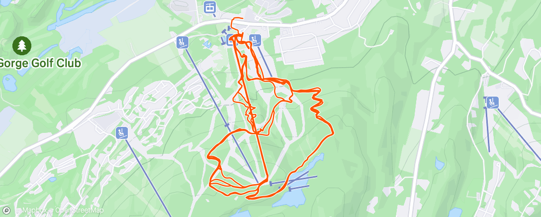 Map of the activity, Lunch Ride