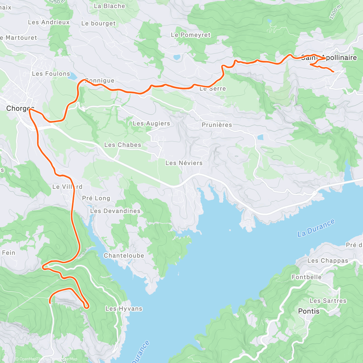 Карта физической активности (Sortie vélo le matin)