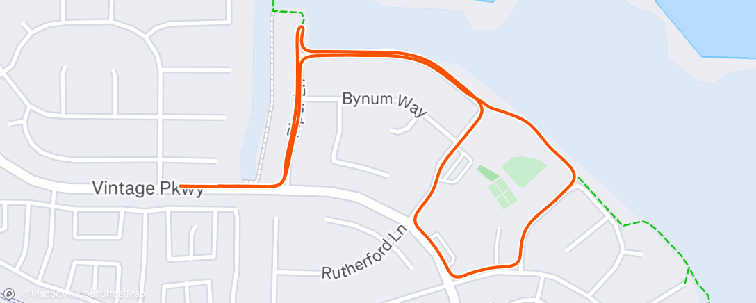 Map of the activity, Lunch Ride