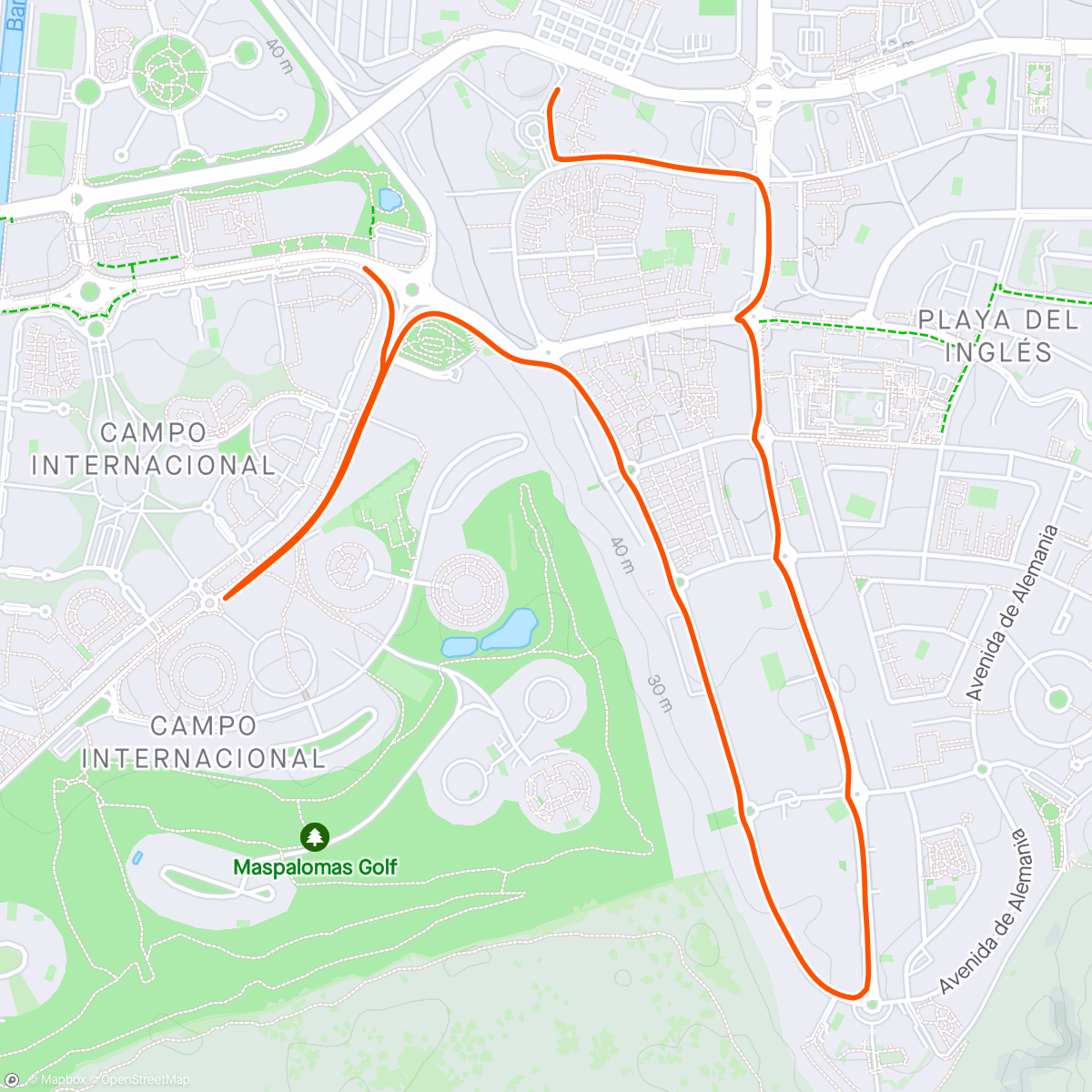 Map of the activity, Morning Run/Active recovery