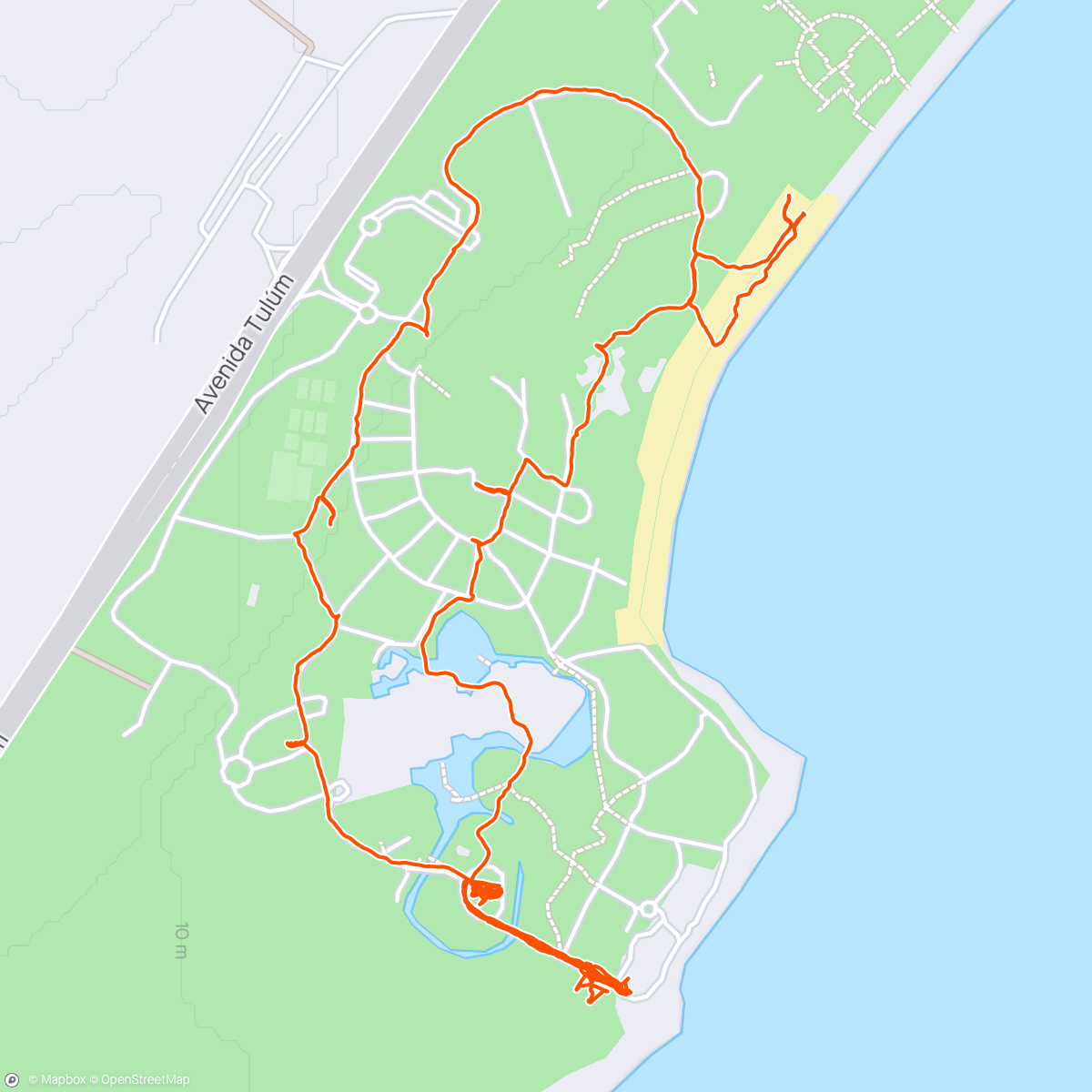 Map of the activity, Morning Resort Wandering