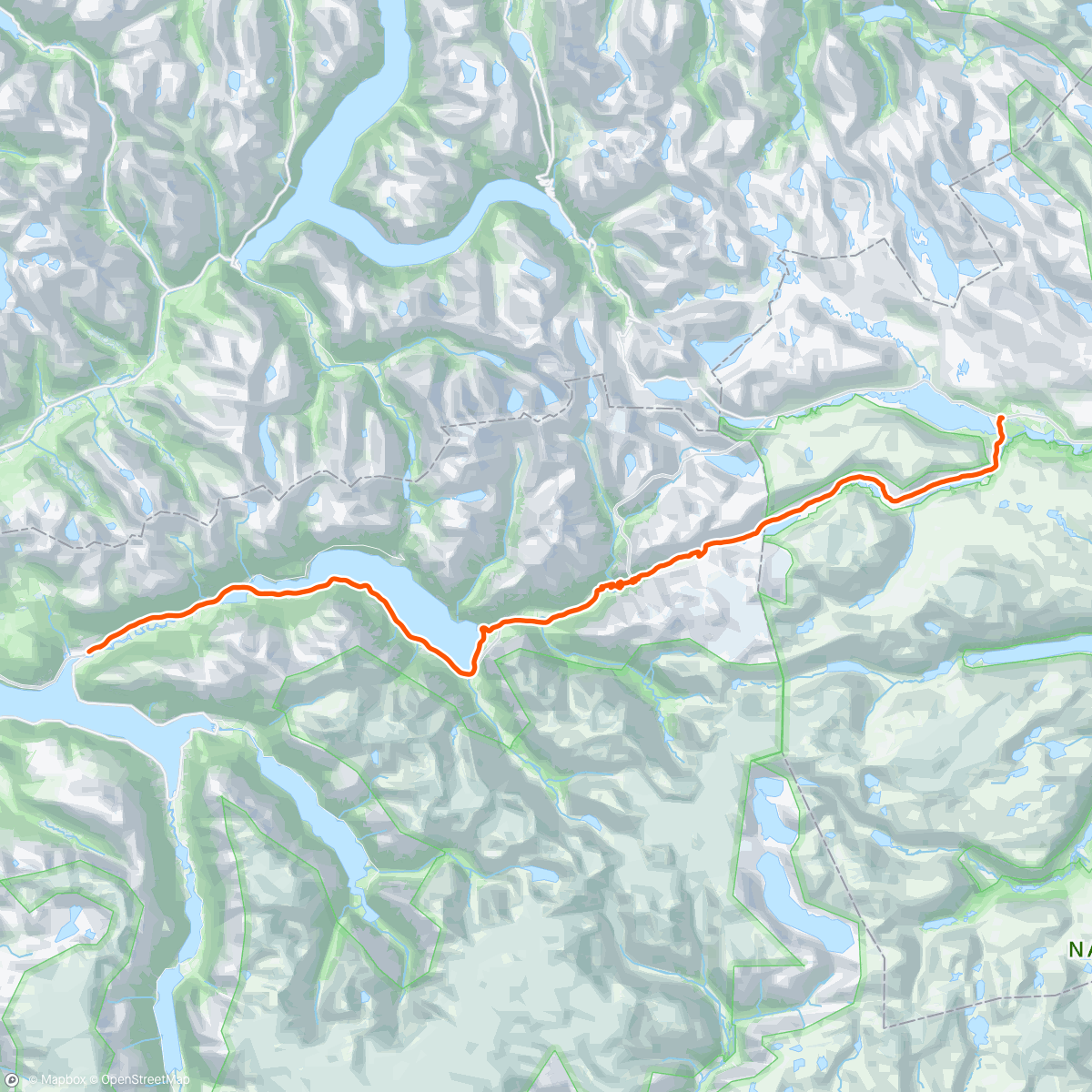Map of the activity, Stryn - Dag 3 over gamle Strynefjellsvei til Grotli