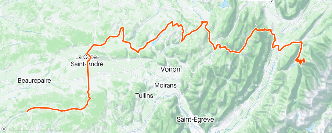 Map of the activity, Dauphine stage 6