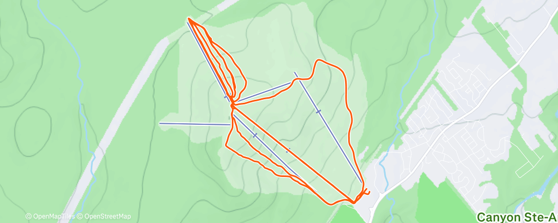 Карта физической активности (Morning Alpine Ski)