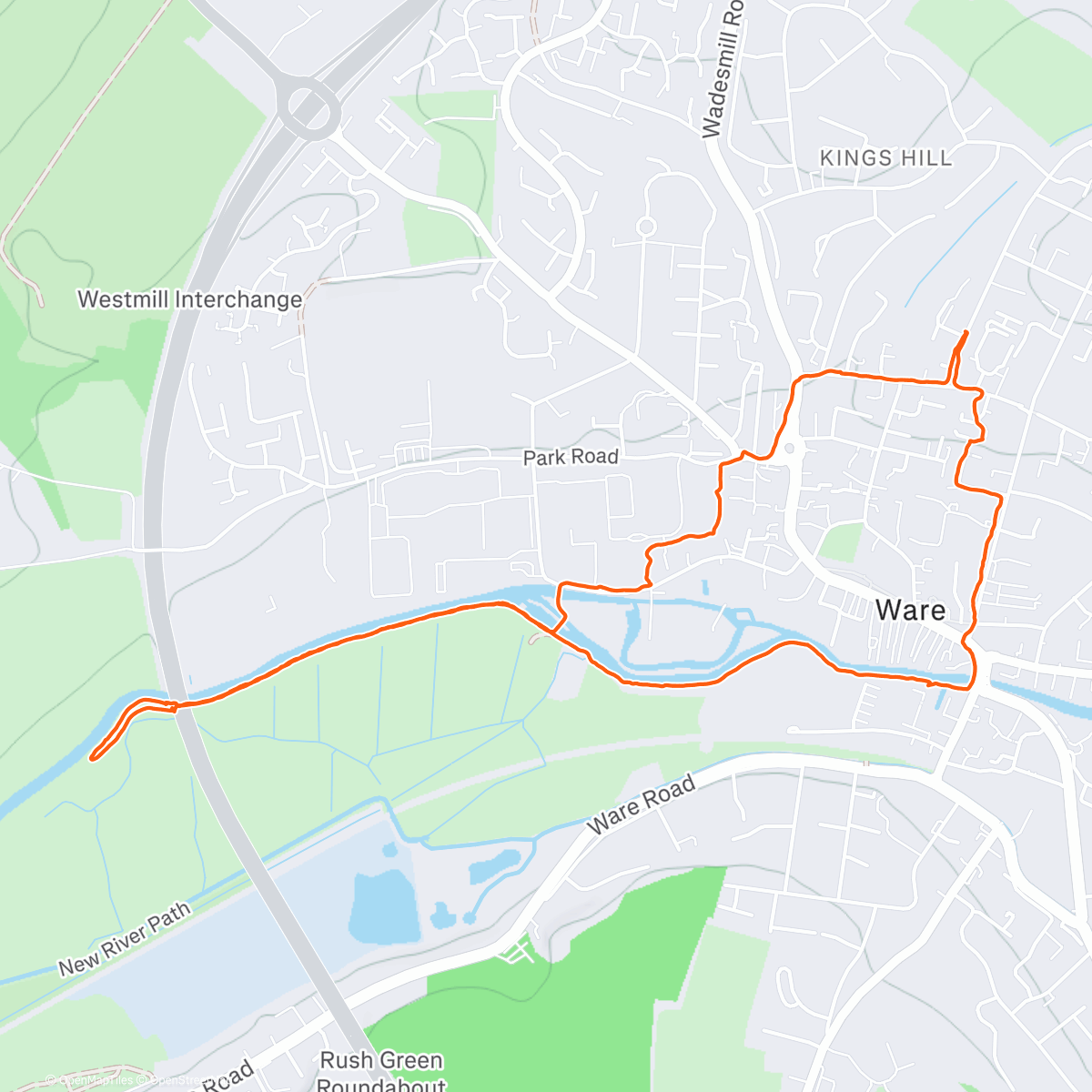 Map of the activity, On a dreary day