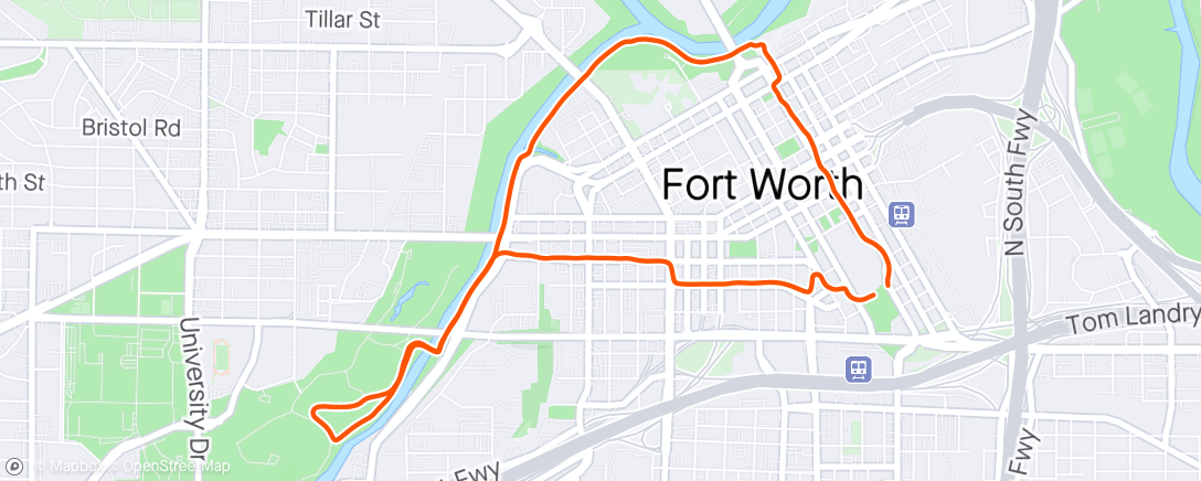 Map of the activity, Fort Worth