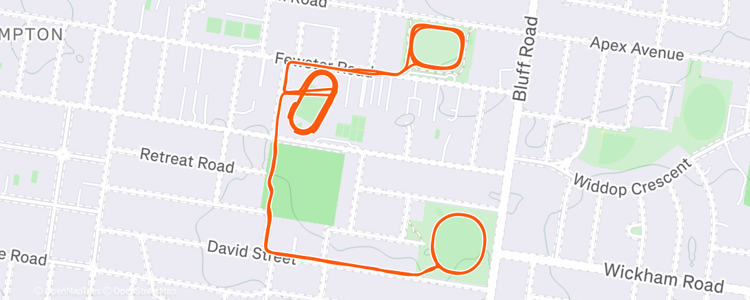 Mapa de la actividad, Morning Run