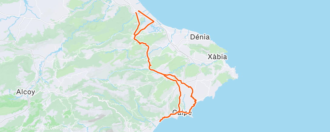 Map of the activity, 晨間騎乘