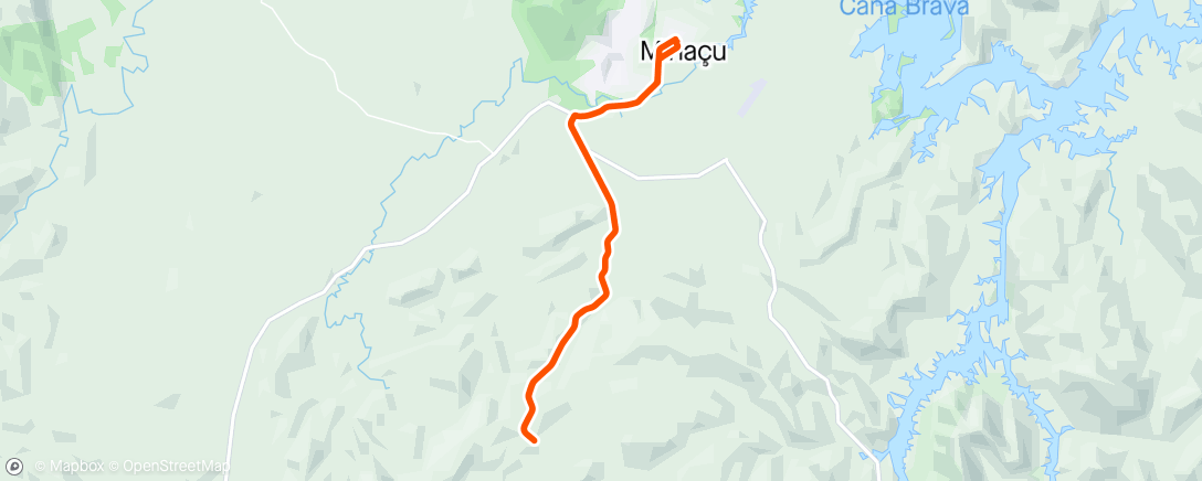 Karte der Aktivität „Pedalada de mountain bike vespertina”