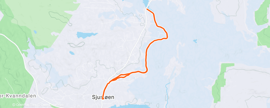 Map of the activity, Afternoon Nordic Ski