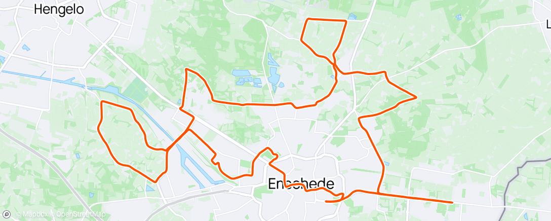 Map of the activity, Marathon Enschede met Noah en Thirza. Volgens planning 3.25.09