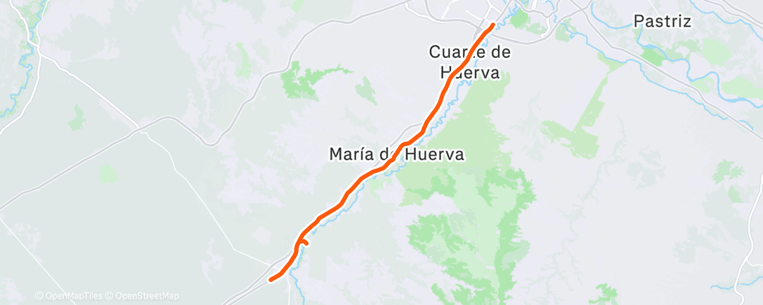 Map of the activity, Morning Ride