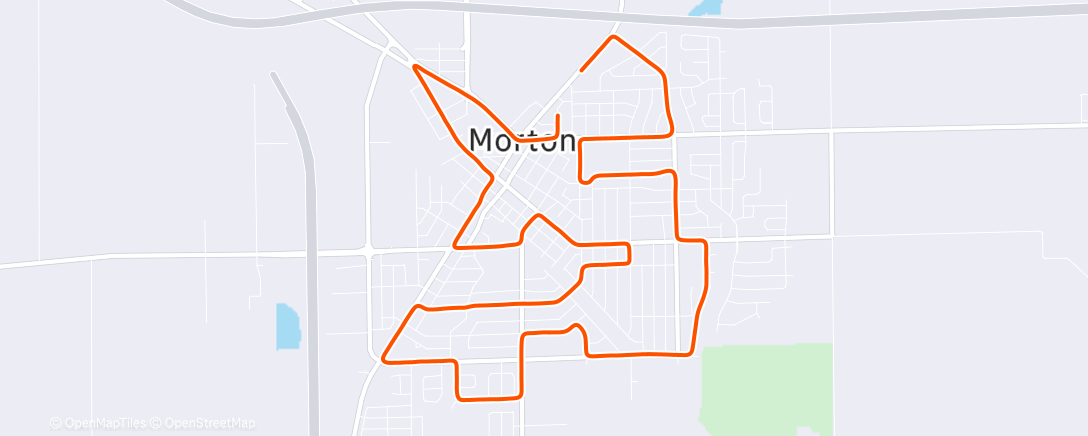 Map of the activity, back in Morton 🎃 🧡
