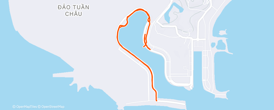 Map of the activity, Not long at ha long bay