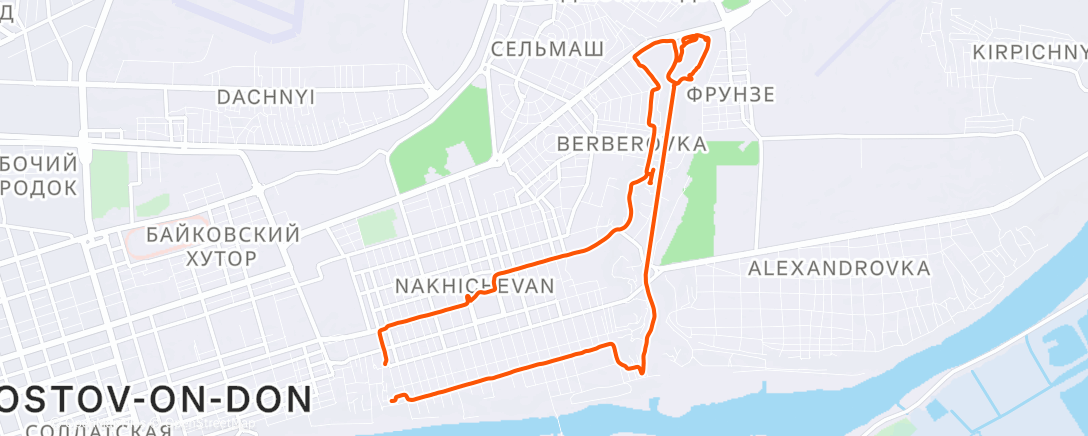 Map of the activity, Горный велозаезд (после обеда)