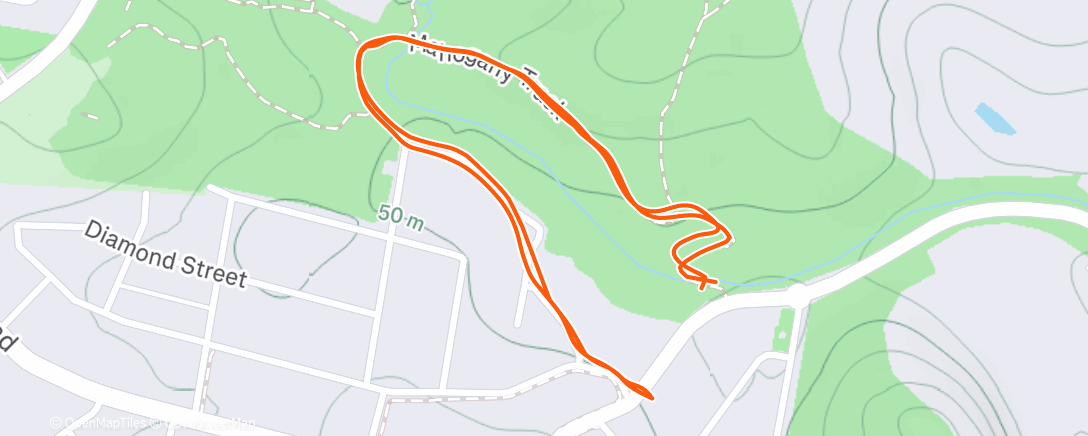 Map of the activity, Afternoon Walk