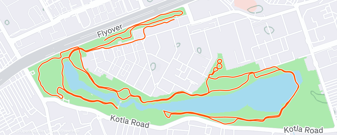 Map of the activity, Lakeside