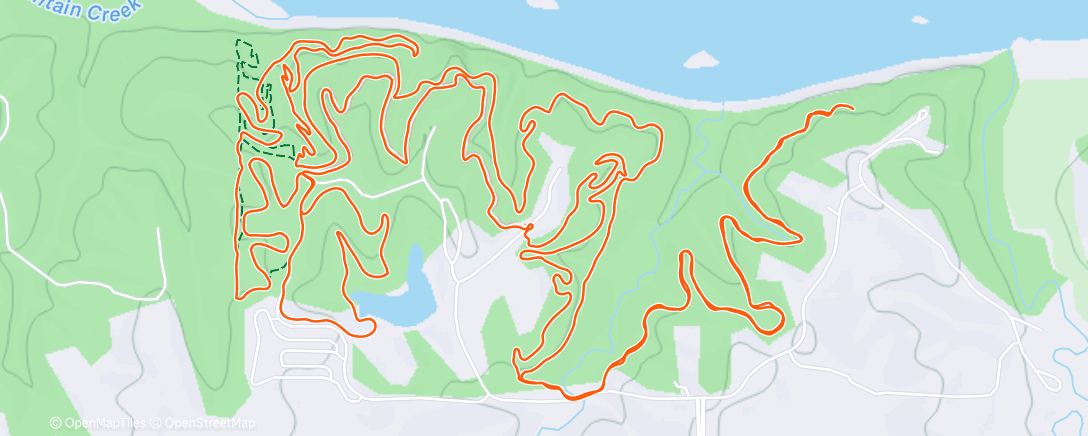 Map of the activity, PRSP being very rideable