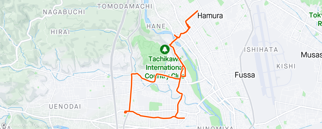 Mapa de la actividad (朝のライド)