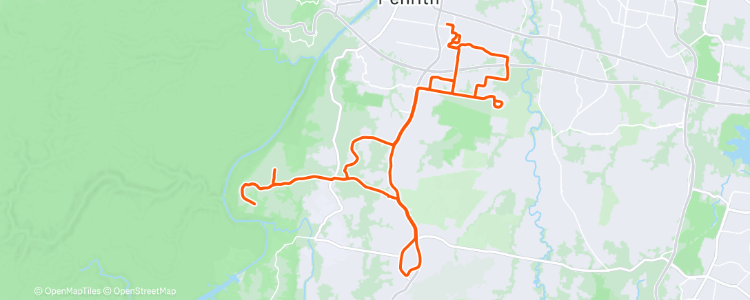 Map of the activity, Lunch Ride