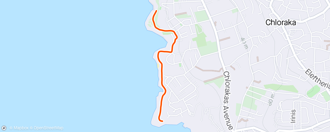 Map of the activity, Morning Run - fasted state
