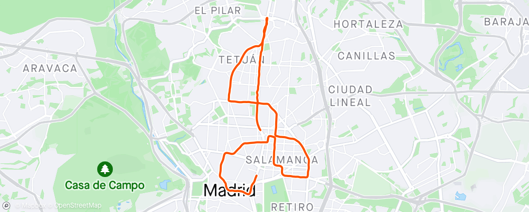 Carte de l'activité Mitja marato de Madrid '24