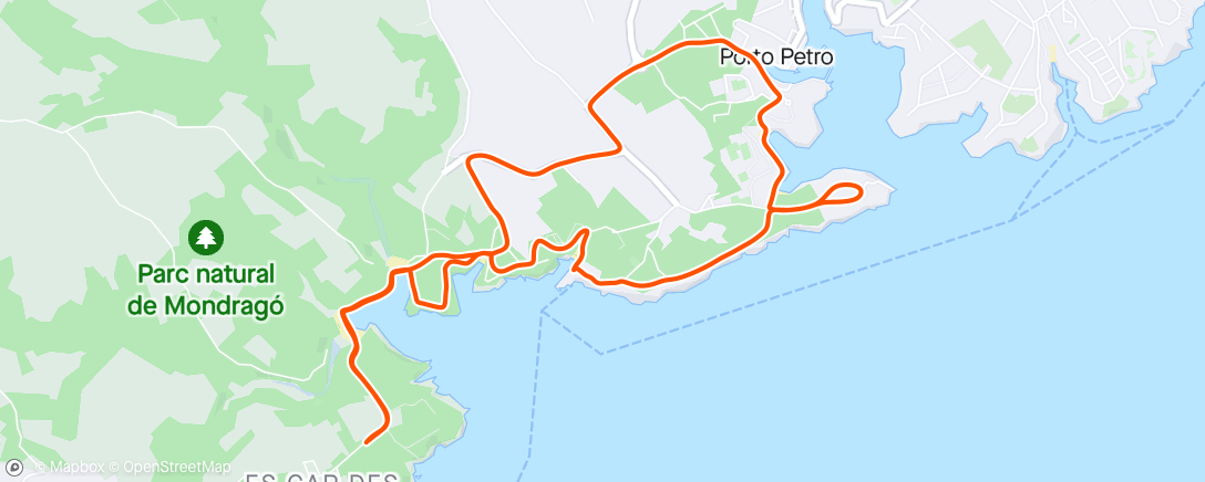 Map of the activity, Trail le matin à Majorque ☀️🌊 🐚