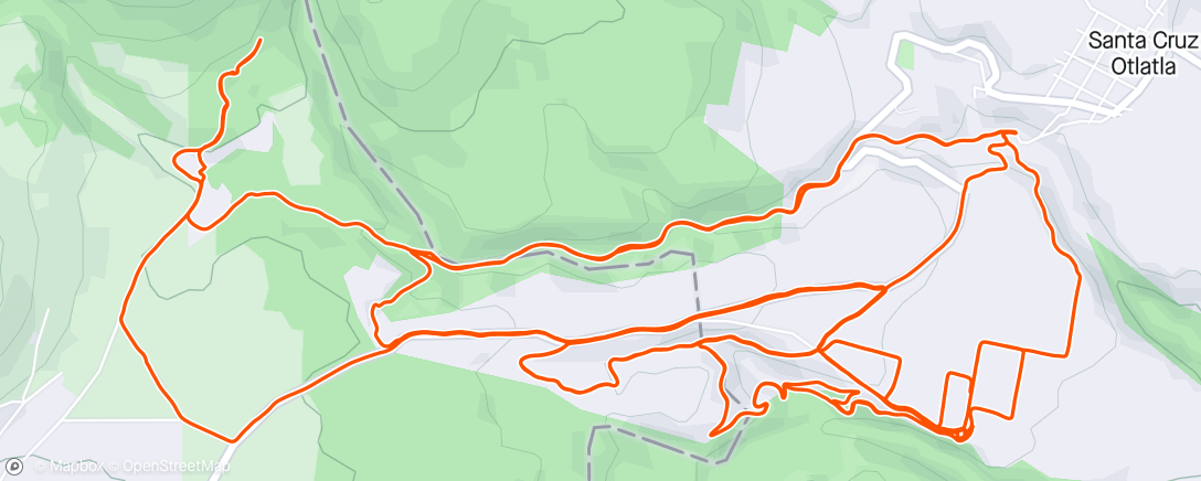 Карта физической активности (Sessione di mountain biking mattutina)