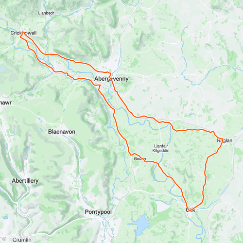 Usk Crickhowell Loop  61.0 km Road Cycling Route on Strava