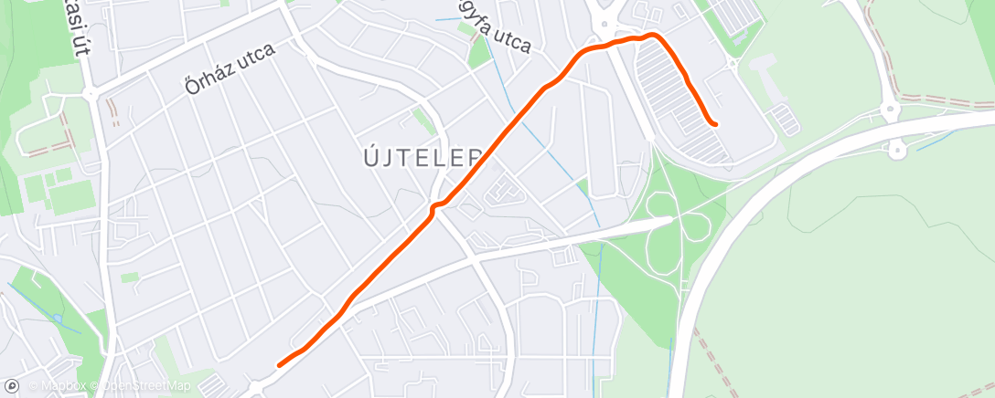 Map of the activity, Morning Walk
