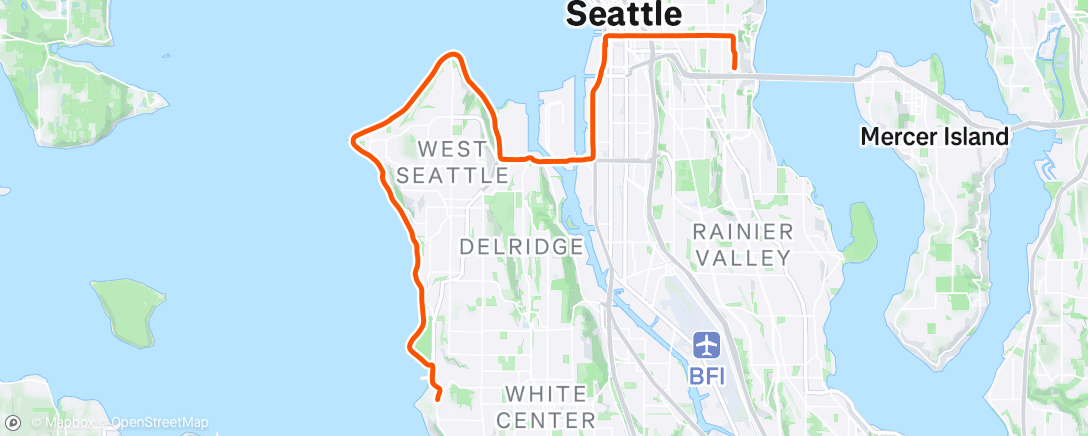 Map of the activity, Morning Ride