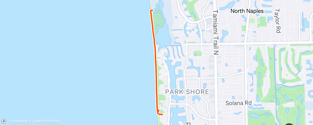 Map of the activity, Morning Walk