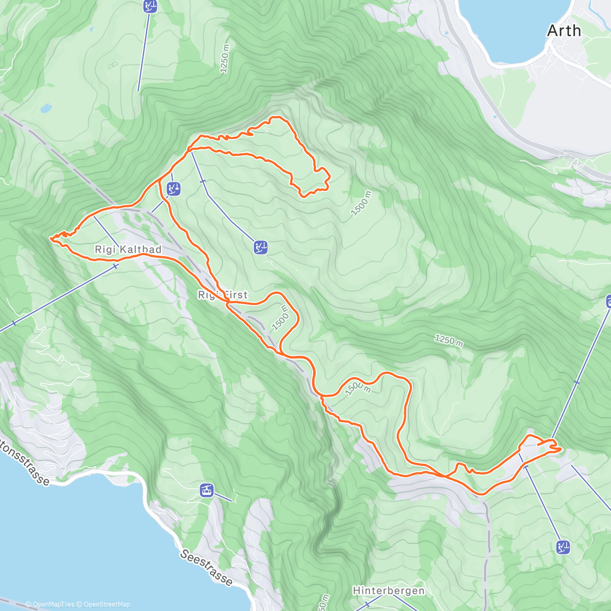 Map of the activity, Rigi Xmas Panorama Loop ☀️💨