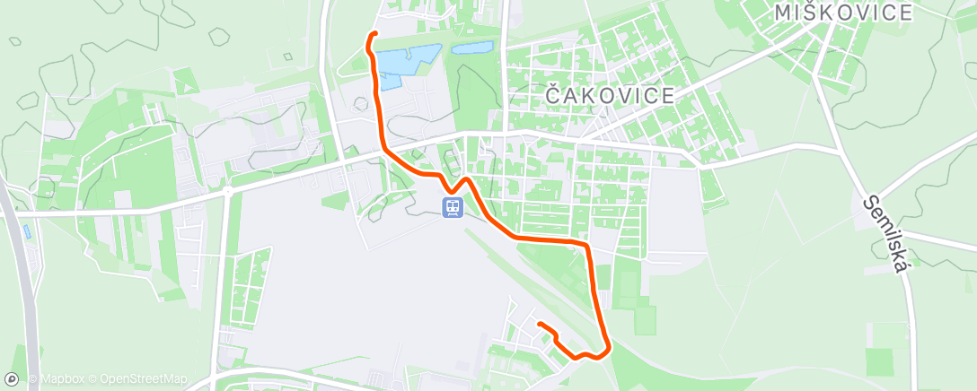 Map of the activity, Evening Ride