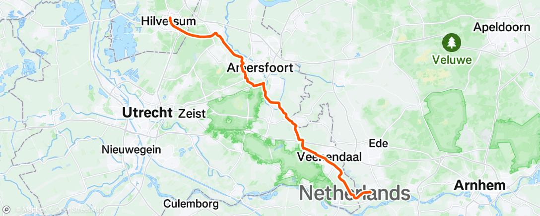 Map of the activity, Morning Ride