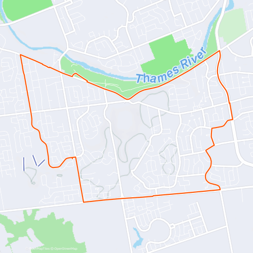 Long Run Boler/Southdale/Wonderland 15.0 km Road Running Route on Strava