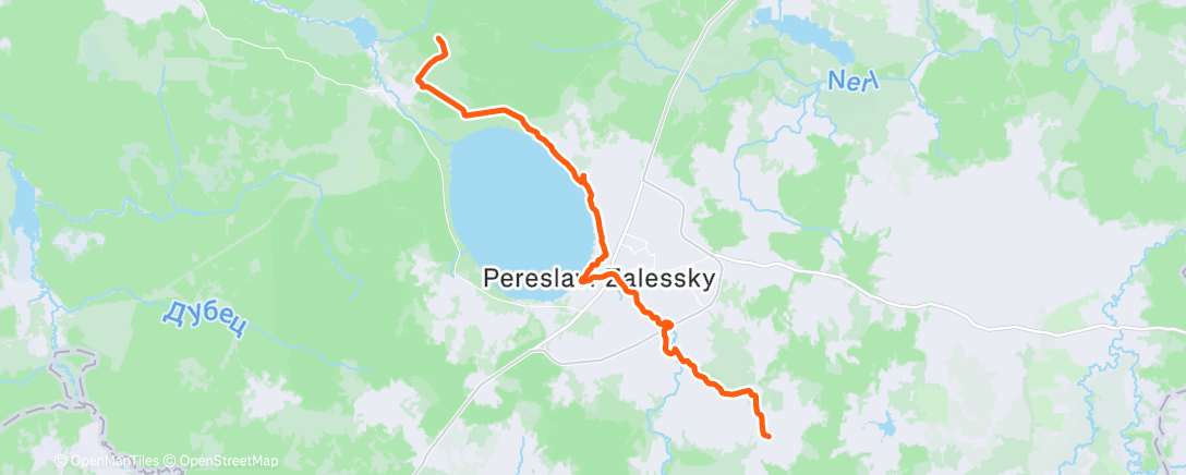 Map of the activity, Lunch Run