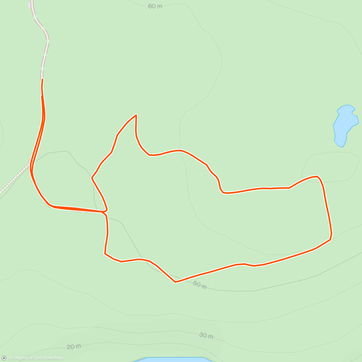 Map of the activity, Gentle leg stretch with the dogs