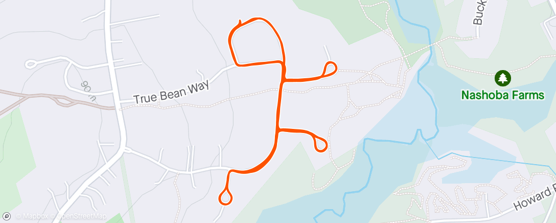 Map of the activity, Humid run ☁️