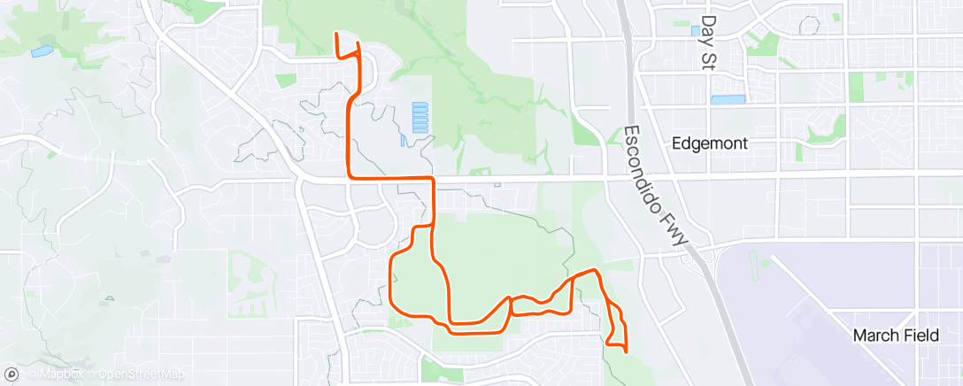 Map of the activity, Quick ride before DAYNE’s b day dinner