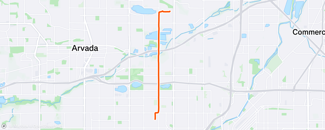 Map of the activity, Walk/jog with Magnus down to the Barnses