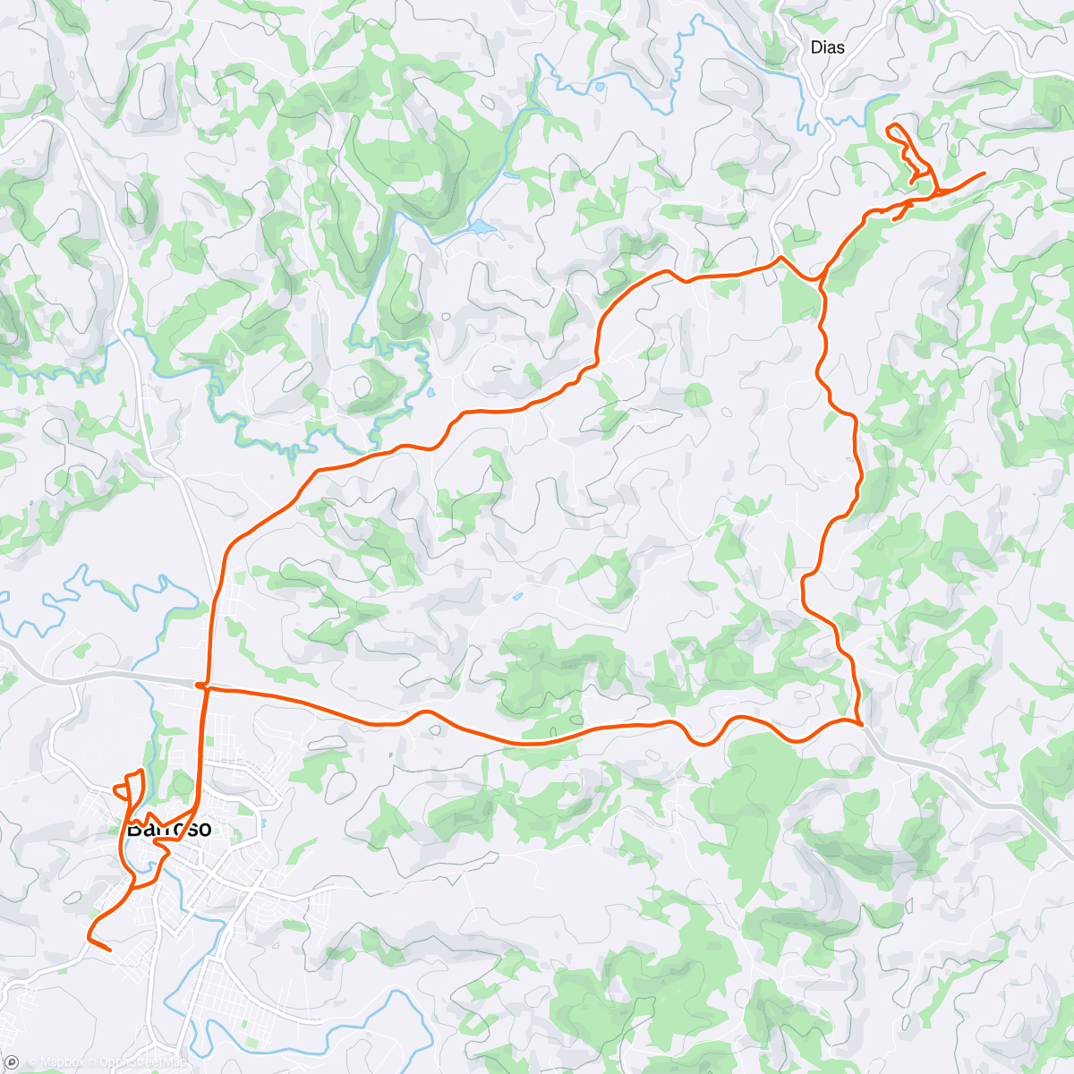 Map of the activity, MTB / XCM + XCO