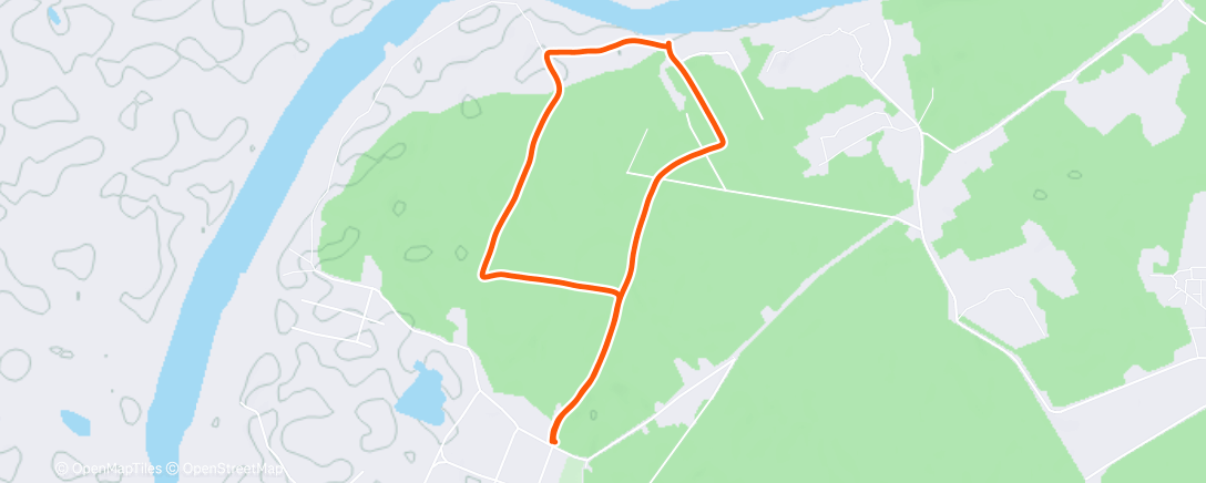 Map of the activity, Полуденная ходьба