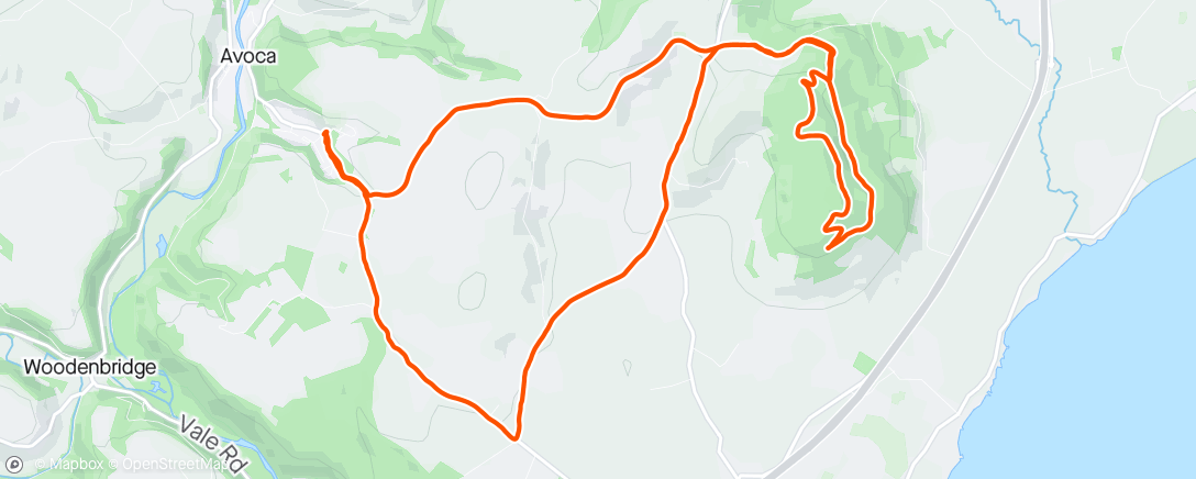 Map of the activity, Between the showers along the trails