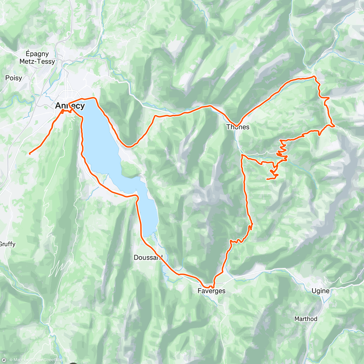 Map of the activity, Aravis : Bfuffy / Croix Fry / Plan Bois /Marais