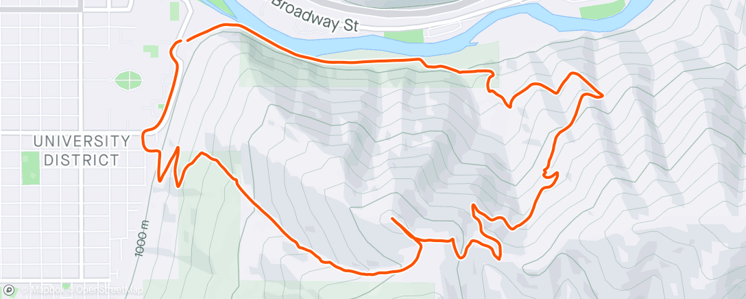 Карта физической активности (Thursday Trail - Smokejumper -> Sentinel Gulch Trail)