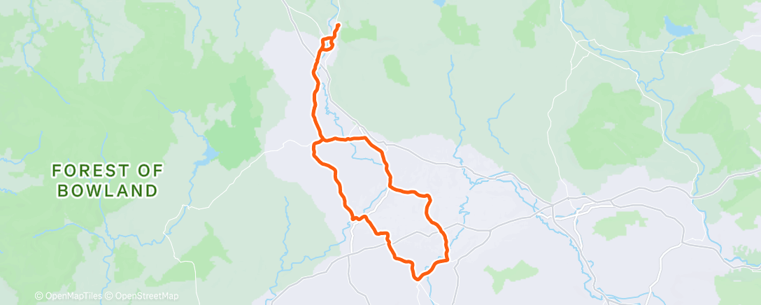 Map of the activity, Morning Ride