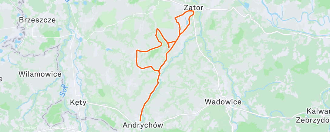 Map of the activity, Morning Ride