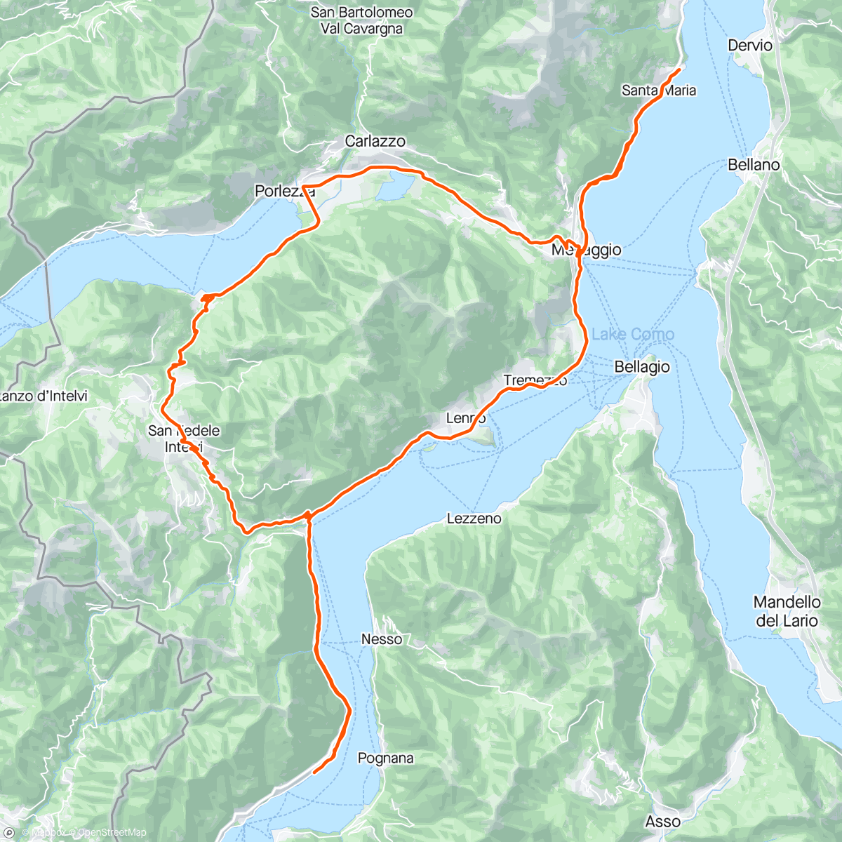 Map of the activity, Finale tranquillo