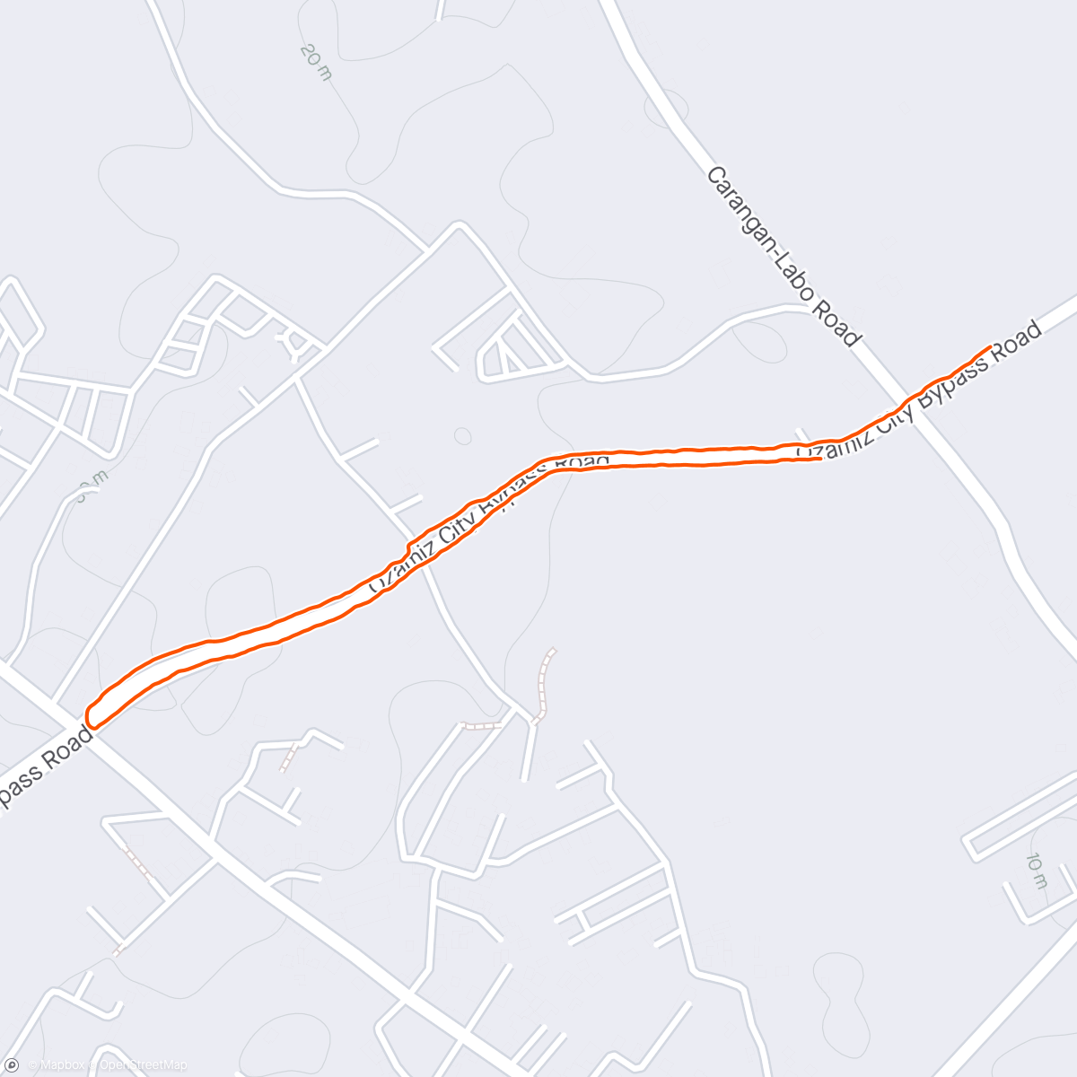 Map of the activity, Morning walk napud